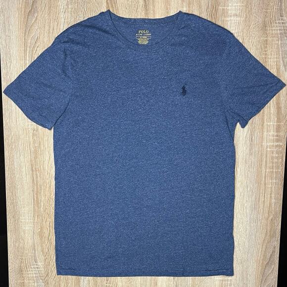Polo Ralph Lauren T-Shirt Mens Medium Blue Short Sleeve Crew Neck Cotton - Picture 1 of 4